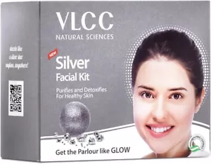 VLCC Silver Facial Kit Detoxifies & Purifies Skin Tissues & Restore The Natural - Picture 1 of 8