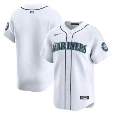 Seattle Mariners Youth Home Limited Blank MLB Baseball Home Jersey - White - Image 1 of 3