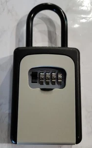Wall Mounted 4-Digit Combination Key Lock Storage Safe Security Box Outdoor Home - Picture 1 of 7