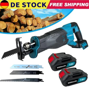 Elektro Säbelsäge Tigersäge Fuchsschwanz Reciprosäge Holz Für Makita 18V Akkus - Bild 1 von 21