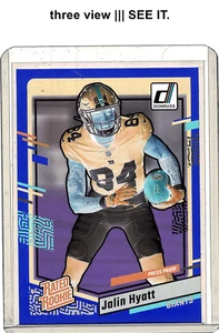 🟡JALIN HYATT 2023 Panini Donruss Rated Rookie Yellow #378 RC - Picture 1 of 6