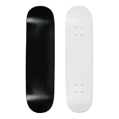 2 Blank Skateboard Decks Package 8.0 Dip Black and Dip White - Image 1 of 4