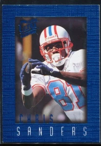 1996 Fleer Ultra Chris Sanders #43 Blue Framed Houston Oilers - Picture 1 of 3