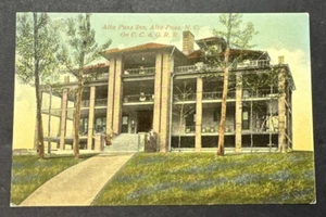 Alta Pass North Carolina Inn  CC & O Railroad NOS Antique Advertising Postcard - Imagen 1 de 2