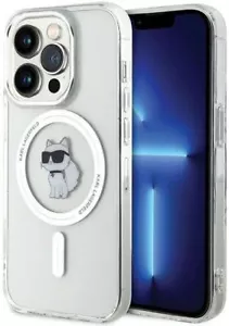 Karl Lagerfeld Choupette Hard Case with MagSafe for iPhone 15 Pro 6.1" Clear NEW - Picture 1 of 6