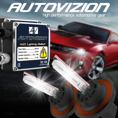 6000K HID XENON 9006/HB4 LOW BEAM HEAD LIGHTS BULB CONVERSION KIT W/BALLAST C7 - Image 1 of 4