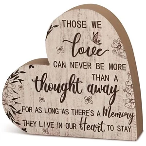 Sympathy Gift Memorial Heart Present For Loss Of Loved One Bereavement Gift Bere - Picture 1 of 7