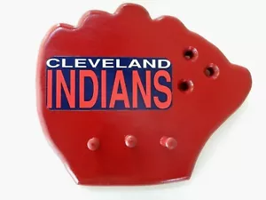 Cleveland Indians Baseball Handschuh Holz Wandschlüssel / diverse Aufhänger - Bild 1 von 3
