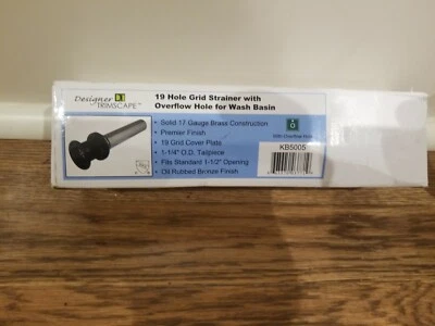 Kingston Brass KB5005 Fauceture Grid Drain with Overflow Hole, 1-1/4 inch - Image 1 of 4