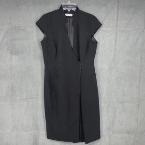 Vestido Calvin Klein para mujer 8 negro a presión sin mangas negocios ropa profesional - Imagen 1 de 13