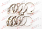 8 Pcs Stainless Steel Adjustable Drive Hose Clamps Fuel Line Worm Clips20mm-32Mm