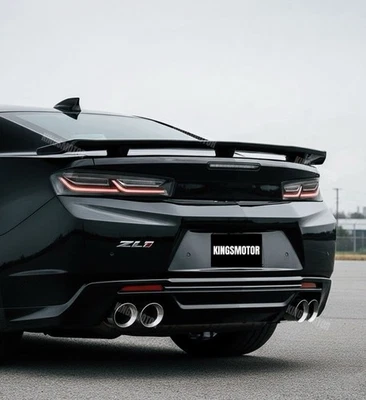 Premium 2016-2020 Chevrolet Camaro Factory Style Glossy Black Rear Wing Spoiler - Image 1 of 3