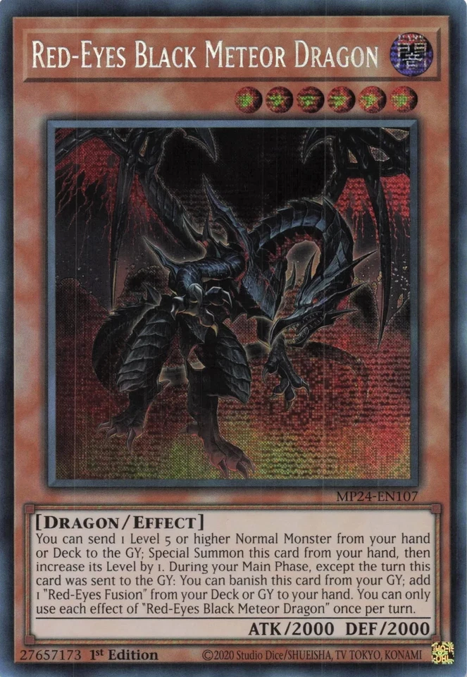 Yugioh MP24-EN107 - Red-Eyes Black Meteor Dragon - Secret Rare - Image 1 of 1