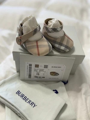 Burberry Kids Mary Jane Flats in Pale Stone Size 15 US 0 - Image 1 of 4