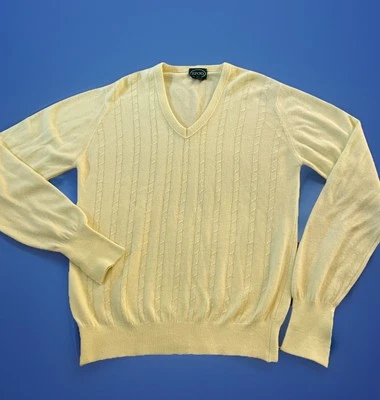 Suéter Tejido IZOD De Colección Para Hombre Mediano M Preppy Ivy League Dinero Antiguo Hecho en EE. UU. Foto 1 de 4
