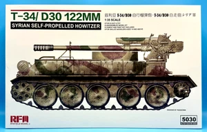 RyeField Model RM 5030 RFM 1/35 T-34/D30 122mm Syrian Self-Propelled Howitzer - Picture 1 of 4