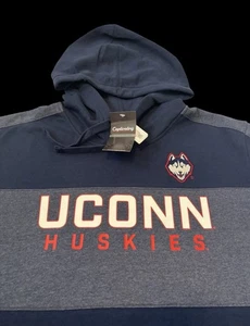 UConn Huskies Hoodie Men’s 2XL XXL Blue Sweatshirt Captivate NWT - Picture 1 of 5
