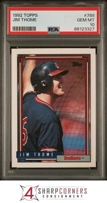 Jim Thome Indians Hof 1992 Topps #768 FTC PSA 10 Foto 1 de 3