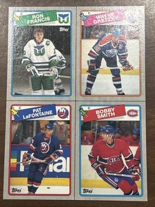 1988-89 TOPPS BOX BOTTOM FULL PANEL A B C D TREMENDOUS WAYNE GRETZKY!! - Picture 1 of 4