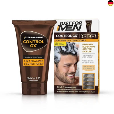 BESUCHE DEN JUST FOR MEN-STORE Just for Men Control GX 2-in-1-Shampoo und Spülung zur Reduzierung des