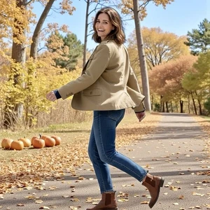 Club Monaco Khaki Sakko Blazer mit Corozo Knöpfen Damen Größe 4 Vintage 90er - Bild 1 von 15