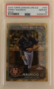 2024 Topps Chrome Update Sapphire Ronny Mauricio Gold #42/50 PSA 10 Gem 🔥🔥🔥 - Picture 1 of 3