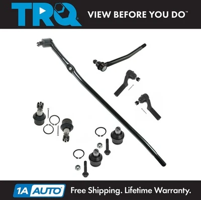 Kit de 8 piezas TRQ varilla de amarre extremo enlace de arrastre rótula derecha derecha para camioneta Ford Econoline Foto 1 de 4