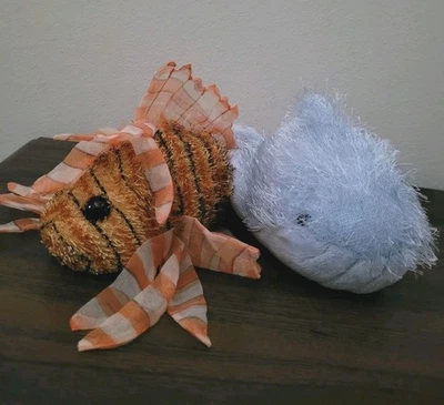 Ganz Webkinz Lot of 2 Sea Animals Lionfish Whale Plush Stuffed Animals No Codes - Image 1 of 4