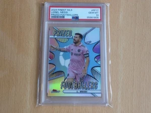 Topps Finest MLS 2023 Lionel Messi Prized Footballers - Slab PSA Mint 10 - Picture 1 of 1