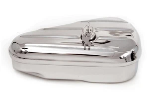 Harley Davidson chrome oval right side tool box OEM 64205-40C 50-0600 - Bild 1 von 3
