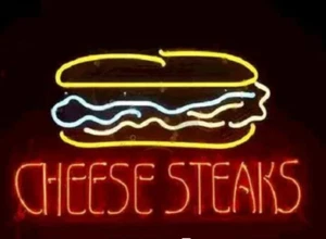 Cheese Steaks Shop Open Neon Signs Bar Pub Restaurant Wall Decor 19"x15" - Picture 1 of 1