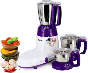 Geepas 750W 3-in-1 Mixer Grinder – Stainless Steel Jars & Blades – 3 Speed, Lock - Picture 1 of 8