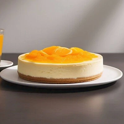 Tarta de queso naranja sin gluten Andy Anand 9" (2 libras), enviada al aire segundo día Foto 1 de 4