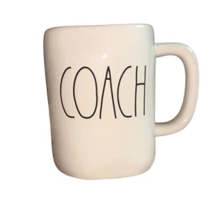 “COACH” large coffee mug cup Rae Dunn Artisan Collection ivory 20 oz EUC - Picture 1 of 5