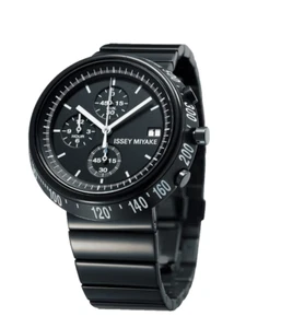 ISSEY MIYAKE SILAZ001 Chronograph Stainless Steel Watch 46mm Date - Picture 1 of 2