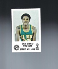 1969 San Diego Rockets Jack in the Box Bernie Williams Rookie MINT