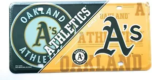 Oakland Athletics A's Metal Tag License Plate Novelty 6x12 Inch Split Design - Picture 1 of 1