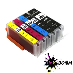 Cartucho de 5 tintas para PGI-280XXL CLI-281XXL PIXMA TS6120 TS6220 TS8220 TS9120 - Imagen 1 de 1