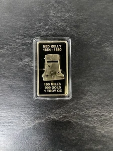 Gold bar - Ned Kelly ‘CAPTURED’ 1oz Ingot! Finished In 999 Fine 24K Gold 🔥 - Picture 1 of 2