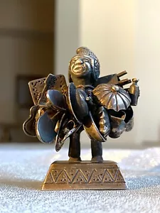 Peru Small Sterling Ekeko Figurine Charm, Kinetic - Imagen 1 de 8