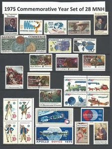 US #1553-1580 MNH 1975 Commemorative Year Set - Picture 1 of 1