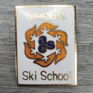 SAWDUST SKISCHULE Lost Area Skiing Pin ACS - Bild 1 von 5