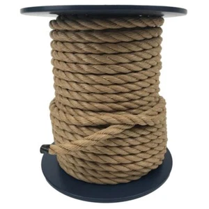 12mm Synthetic Manila Rope x 40 Metres On A Reel, Decking Garden Boating Crafts - Picture 1 of 5