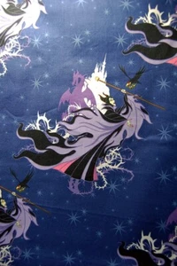 DISNEY MALEFICENT Cotton Fabric - large print - OOP rare - sold by THE YARD - Picture 1 of 4