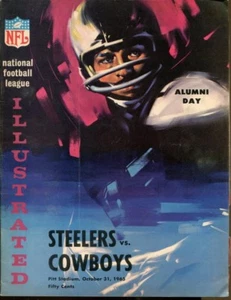 1965 Pittsburgh Steelers gegen Dallas Cowboys Programm 31.10. Pitt Stadium Ex 43672 - Bild 1 von 4