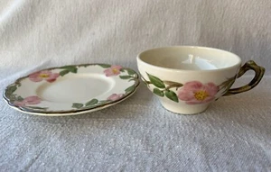 Franciscan Desert Rose USA Ceramic Coffee Tea Cup Small Dessert Dish 1950-60’s? - Picture 1 of 22