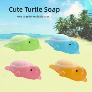 Little Turtle Handmade Essential Oil Soap Kids Cute Cleansing Bath Soap/ - Picture 1 of 17