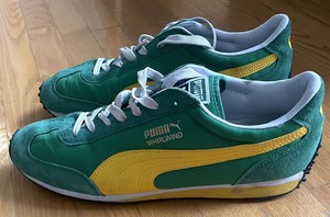 puma whirlwind green yellow