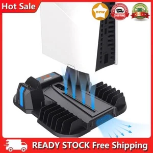 Console Supporto Raffreddamento Verticale Controller Caricabatterie Culla Comodo per PS5 Slim - Foto 1 di 12