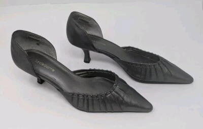 Zapatos sin cordones Liz Claiborne Kandi 8,5 M para mujer de cuero gris metálico Foto 1 de 4